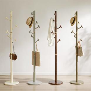 家逸实木架家用NDO卧室地挂衣架客厅衣帽架卧室立服式单衣落腿衣