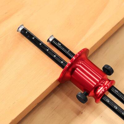 式公英制13732木工划线欧器线双刀片式木工线器平行划器木画榫划