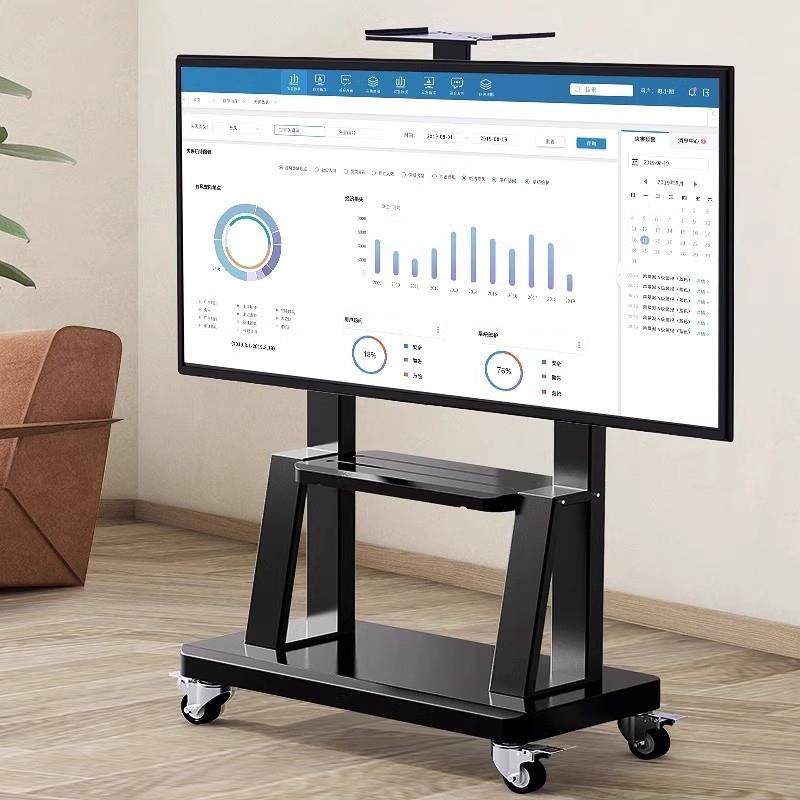 挂电型视机落地式支架移动可带轮电视移动推车架子适用液晶电视一