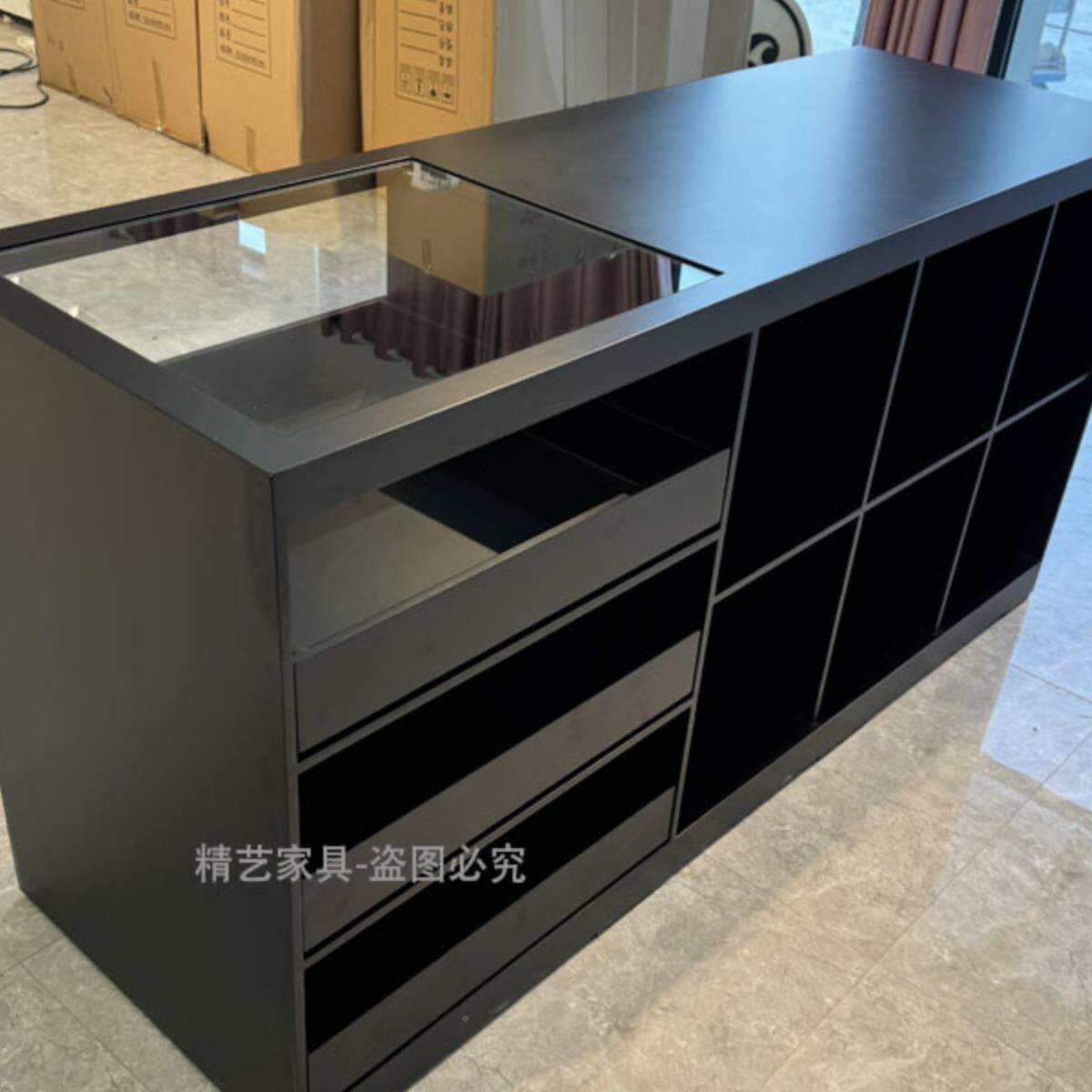 陈列展示台服装店收台中岛台银储展示桌物柜烤漆饰品柜摆装985件