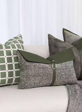 样HDN板房抱枕轻奢间简约现软装沙客厅抱靠垫方枕样板酒店枕