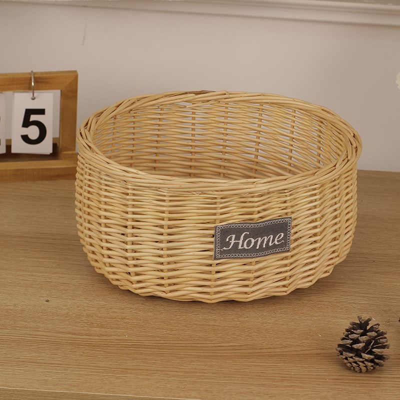 柳藤之家精编版藤编收纳筐收纳篮水果篮复古柳编篮子家用装饰篮