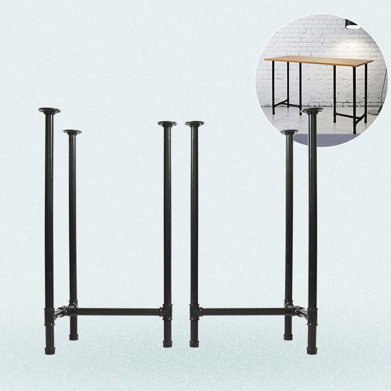 铁艺桌子腿金属桌腿支架水管桌脚电脑会议桌书桌桌架办公桌铁架子
