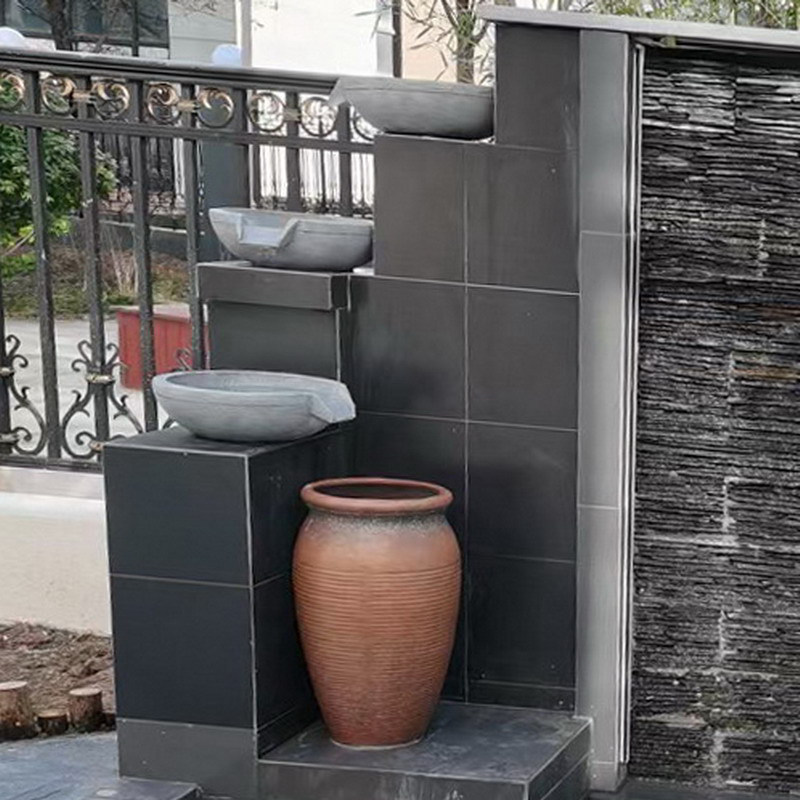 定制水幕墙流水盆流水罐带出水口庭院水景观陶罐带嘴花园造景摆件,家居饰品,装饰摆件,淘宝优惠券,粉丝福利购,淘宝优惠卷