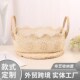 蕾丝布艺收纳筐桌面收纳装 饰厂家现货野餐水果鸡蛋钥匙零食收纳篮