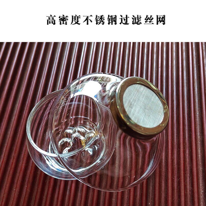茶本堂茶漏茶滤过滤网公道杯茶隔茶具茶叶滤茶器玻璃不锈钢漏斗