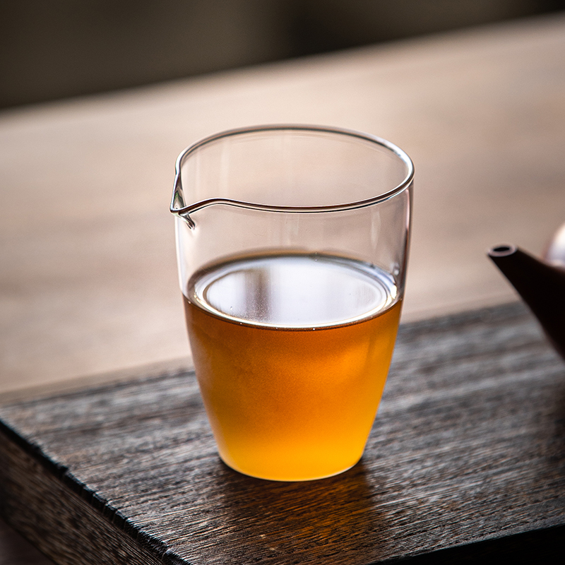 耐热玻璃公道杯分茶器功夫茶具配件茶海家用倒茶器磨砂透明公杯