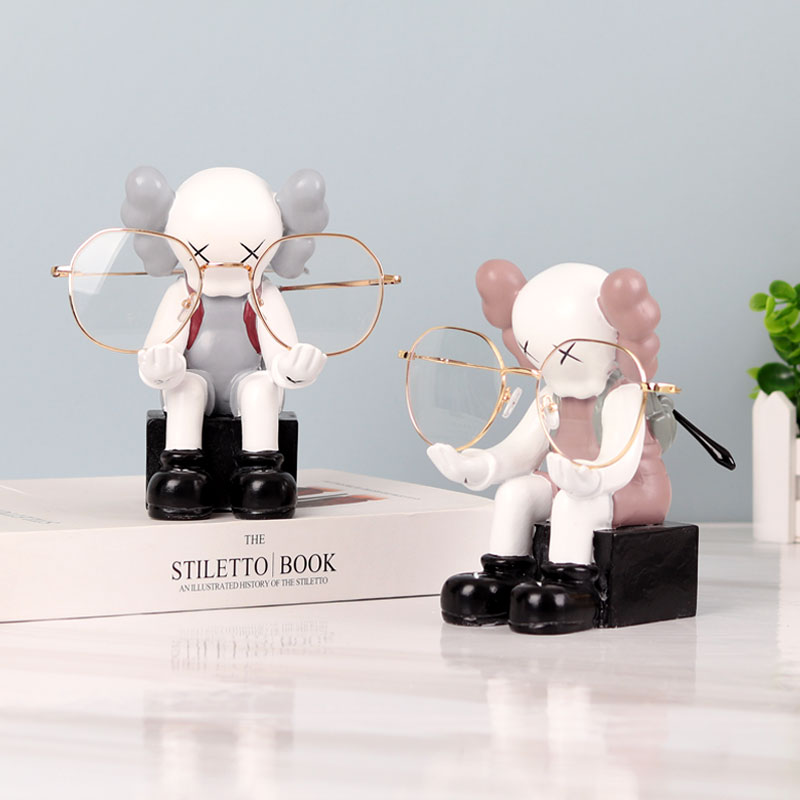 新款创意暴力熊眼镜支架摆件眼镜店装饰展示架道具办公桌眼镜搁架