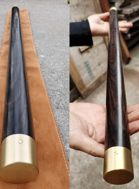 紫光檀黑檀文玩把玩棍晨练棍手把棍家居现在简约桌面摆件日常送礼