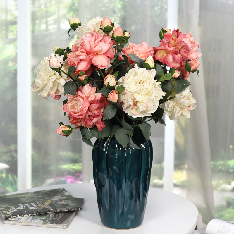 牡丹花假花仿真花高档2021新款客厅摆设花艺摆件大装饰花高端摆花