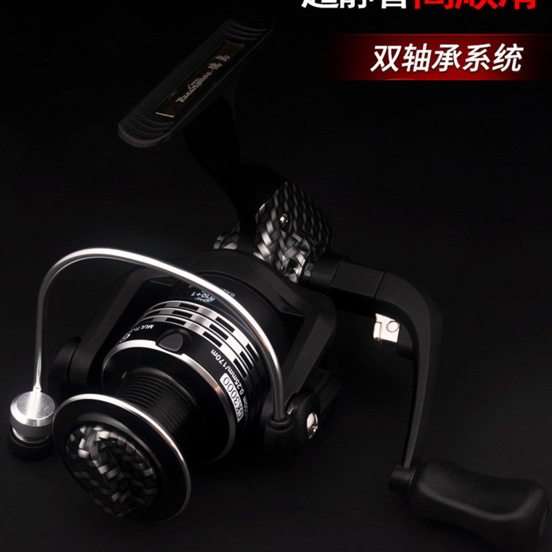 德岛纺车轮全金属摇臂无间隙路亚海杆轮远投双轴承鱼线轮GK渔轮