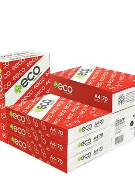ecoA4A3打印纸APP70g覆印纸500张印尼进口纸双面打印办公学生草稿