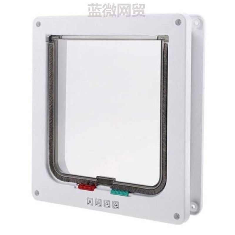 ?双向出入宠物自由洞门玻璃门狗狗铁门纱窗进出开门新木门猫门猫