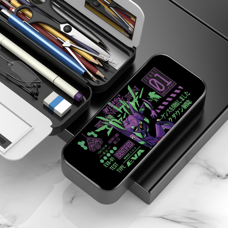 文具盒铅笔盒新世纪福音战士笔袋真希波学生炫酷文具盒大容量多层,文具电教/文化用品/商务用品,文具盒,淘宝优惠券,粉丝福利购,淘宝优惠卷