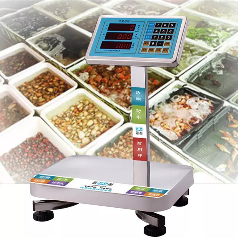 小型全防水台秤海鲜称全不锈钢秤水产秤工业用秤计重计价电子秤