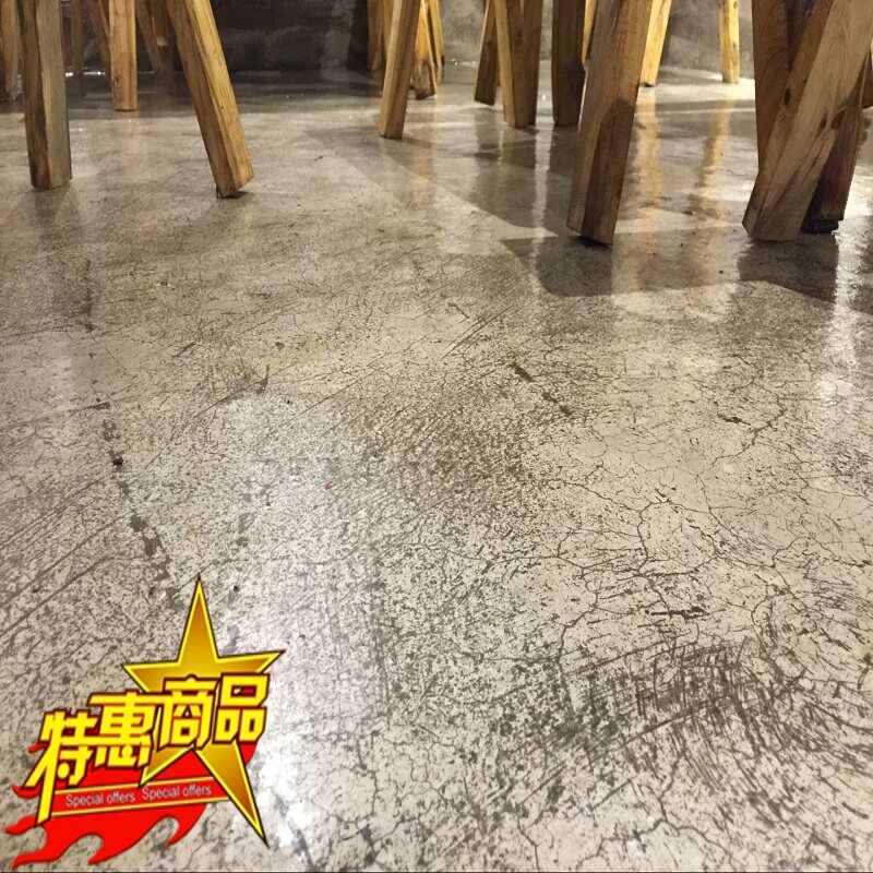 仿古地坪漆水泥地面工业风地面loft手绘艺术古典环氧树脂地坪漆