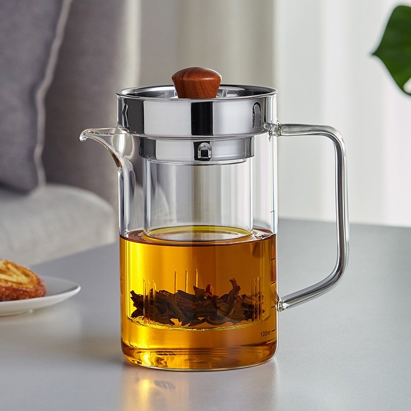 绿昌明玻璃泡茶壶耐高温电陶炉煮茶壶过滤冲茶器大容量家用冷泡壶