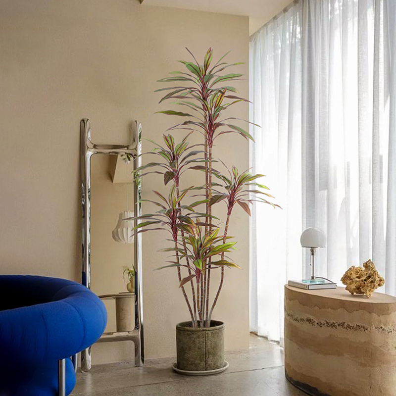 森空间绿植仿真假植物室内客厅盆栽装饰摆件仿生朱蕉角落造景摆设