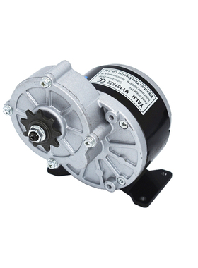 MY1016Z永磁减速电机250W350W24V36V 链轮电动电瓶车直流有刷电机