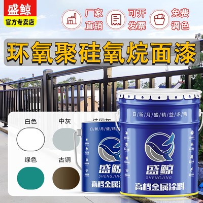 环氧聚硅氧烷漆面漆哑光钢结构桥梁船舶油罐金属漆防锈漆防腐油漆