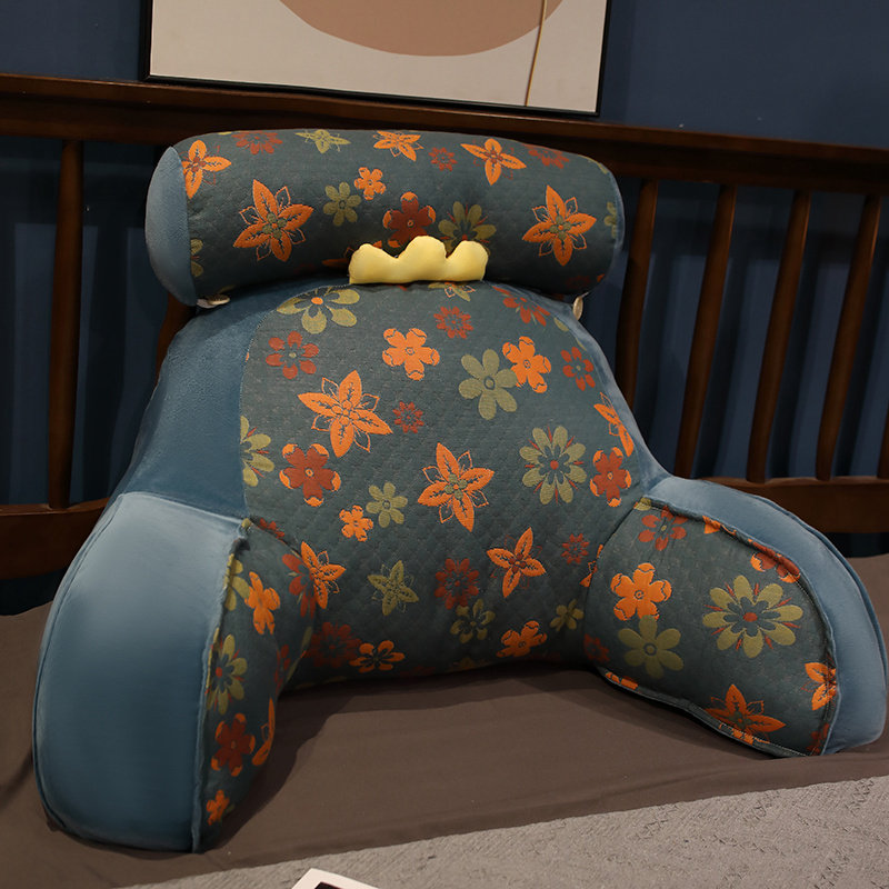 三层纱牀头靠垫软包护颈护腰靠枕大靠背沙发抱枕牀上宿舍看书枕头,居家布艺,床头靠垫,淘宝优惠券,粉丝福利购,淘宝优惠卷