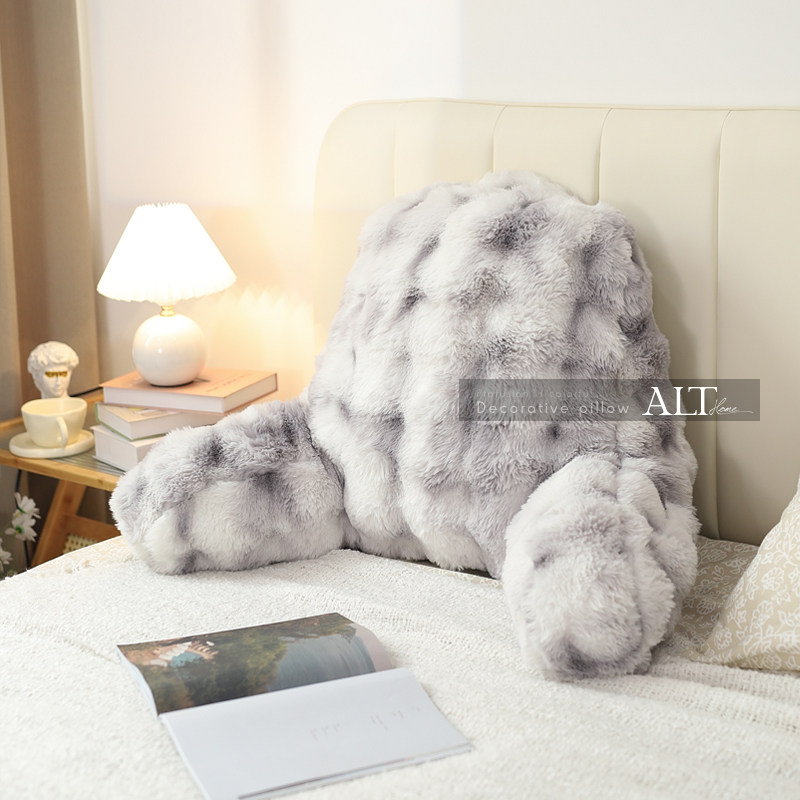 冬季毛绒靠枕床头靠背垫飘窗阅读看书床上靠背枕孕妇沙发护腰靠垫,居家布艺,腰靠垫,淘宝优惠券,粉丝福利购,淘宝优惠卷