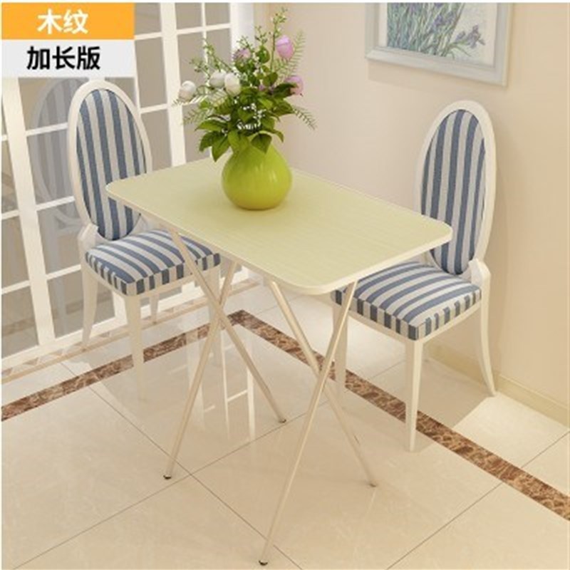 高腿高脚简易吃饭餐桌长方形可折叠小型桌子便携式长条家用宿舍