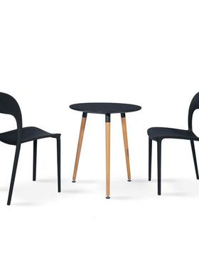 家子简背约塑料椅快餐厅塑料餐椅PP一体成靠椅子堆DJ-S1106叠易厂