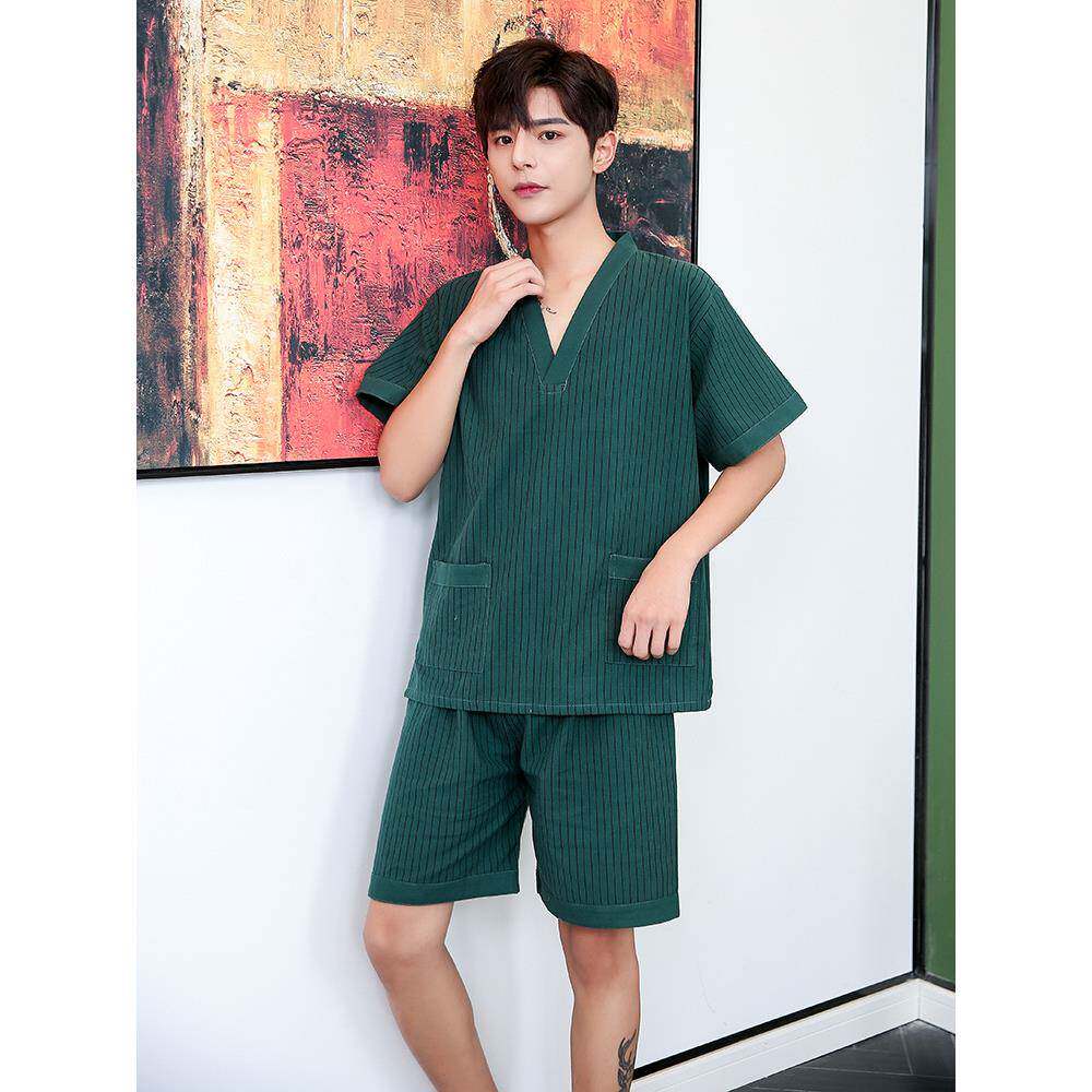 定汗制蒸服士纯棉款情侣汉蒸浴服足男女F96S66J5疗大码桑拿服