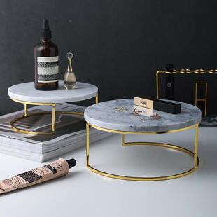 ins北欧风创大理石金意WWN蛋糕托摆盘甜品台摆件展示架美食摄属影