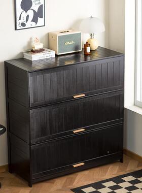 防尘实木书柜展柜厅客收纳柜储物示柜60831子家用储物柜书架落置