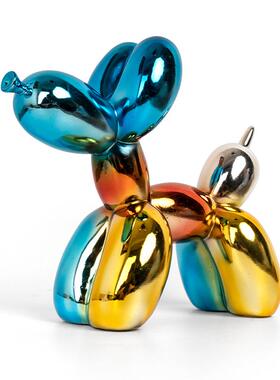 树脂工摆件艺彩北欧五气时球GN-9333狗尚家居办公室软装装饰礼品