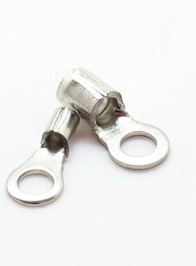 冷压端子接线耳QON铜裸端子鼻子原形裸头RN3B.5端-4黄铜材质