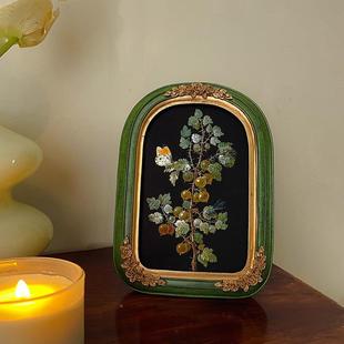 春暖花开法式中画国风众艺WIE术装饰画复卧室床头柜壁摆台小奶古