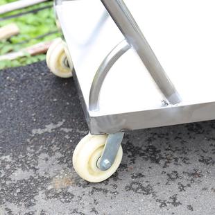 平板140车板车折叠静音手推车拖推平车仓储搬运车超市仓库工具车
