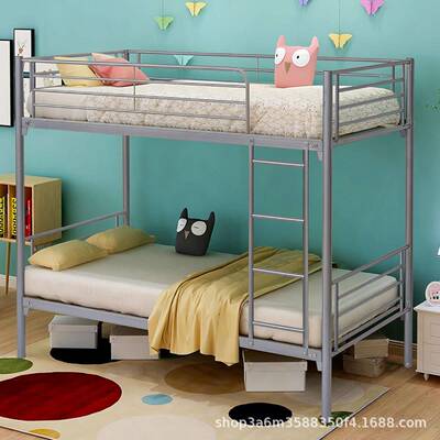 铁床铁架16205床单人双高层上下床铁架床低艺床宿舍床高架床铺学