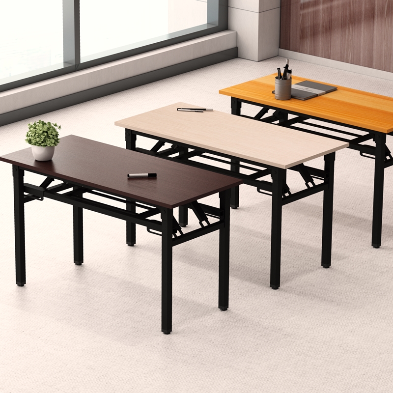 长条可折叠小桌子简约简易会议桌长方形家用租房办公长写字培训桌