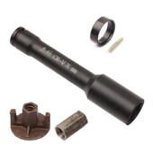 杰科铝模套筒 山型螺母套筒扳手通孔 电动扳手加长加强加厚套筒头