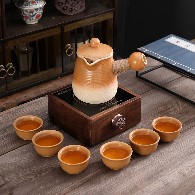围炉煮茶陶瓷罐罐茶壶耐热电陶炉干烧一整套防烫侧把泡茶煮茶壶