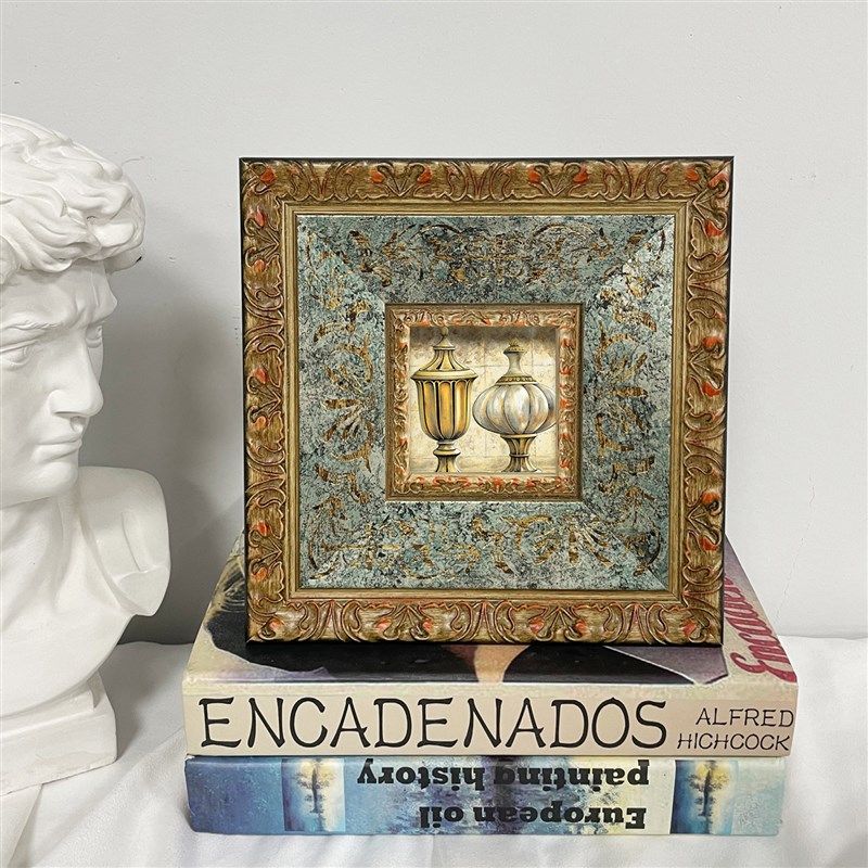 不变星空复古印花烫金实木画框定制可挂墙欧式装裱拼图框中古相框,家居饰品,相框/画框,淘宝优惠券,粉丝福利购,淘宝优惠卷