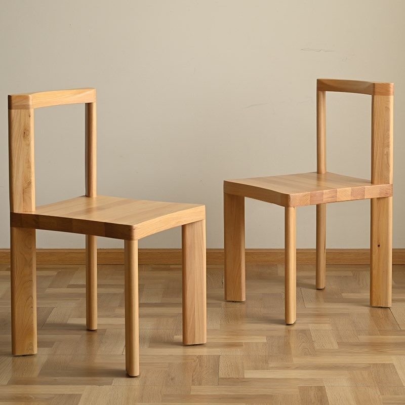 柏芽全柏木实木餐椅家用现代靠背椅原木餐桌椅子办公椅特色创意,住宅家具,餐椅,淘宝优惠券,粉丝福利购,淘宝优惠卷