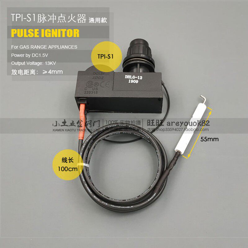 蓝功脉冲点火器酒店炉灶煲仔炉蒸饭车电池按压电打火制单头DHLG12