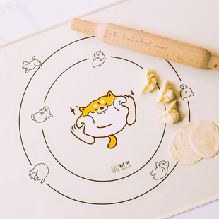 树可小柴硅胶揉面垫抗菌食品级加厚大码不粘和面垫擀面案板烘焙