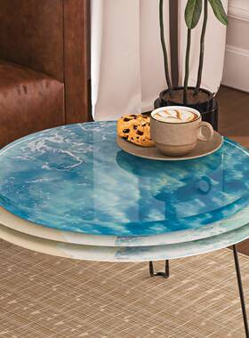 意面洋d18271iy树脂圆形简易桌滴胶模具方形得河流洋滴胶模具