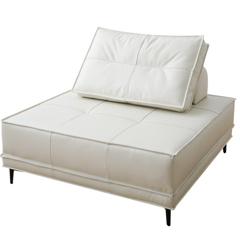 沙发小户型客厅方块豆腐块懒人椅现代极简皮质模块无扶手沙发