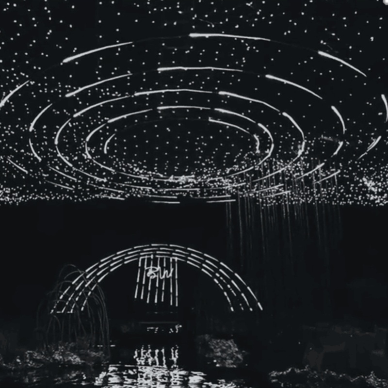 婚庆道具流星雨灯带led灯条流水追光跑马灯婚礼舞台背景星空吊顶