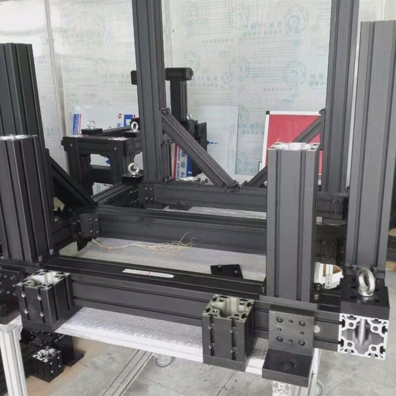 曼斯特工业铝型材1010重型机械手承重横梁10x10龙门立柱支臂