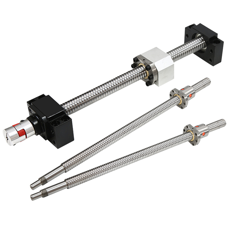i滚珠丝杆螺母装全伺服步进电机一体座SFU105丝杆滑台模组