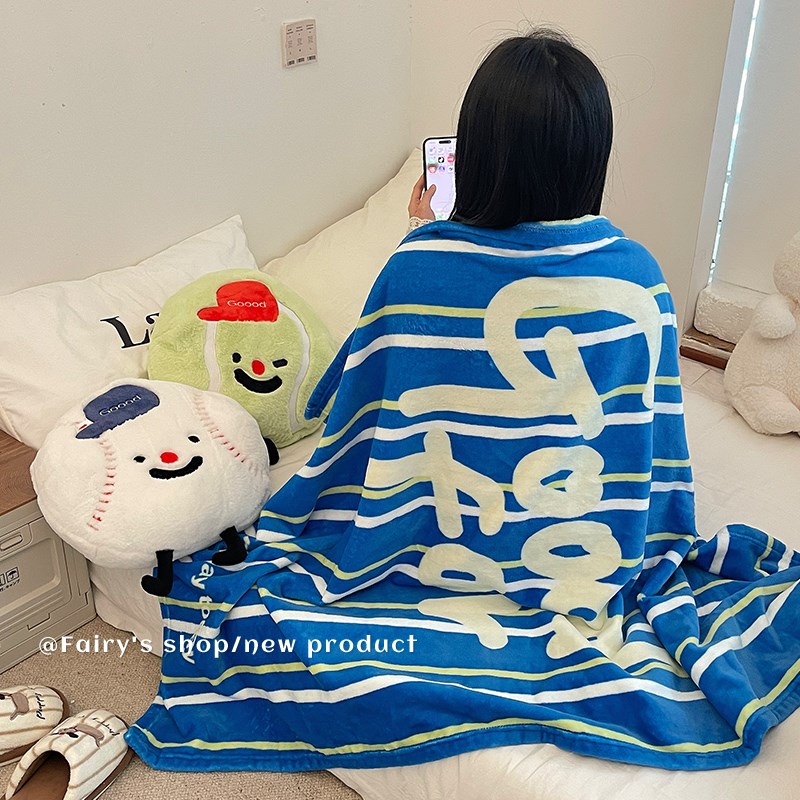 球球抱枕被二合一加厚两用学生宿舍盖毯子四季通用创意午睡枕抱枕