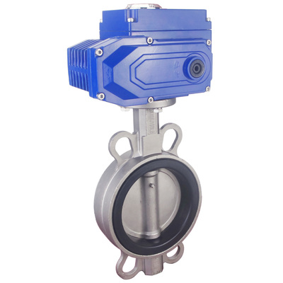 30电动不锈钢对夹蝶D971X-1P开关调节型DN510000